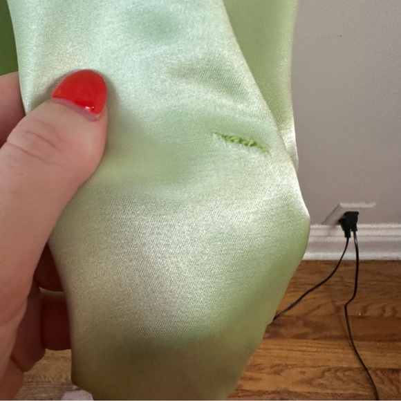 Jessica McClintock for Gunne Sax | Green Silky Y2K Maxi Gown Size 9/10 - Picture 10 of 10